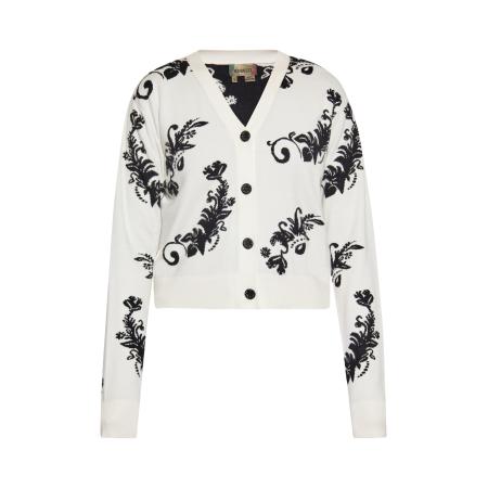 ebeeza ebeeza Gebreid vest zwart / wolwit