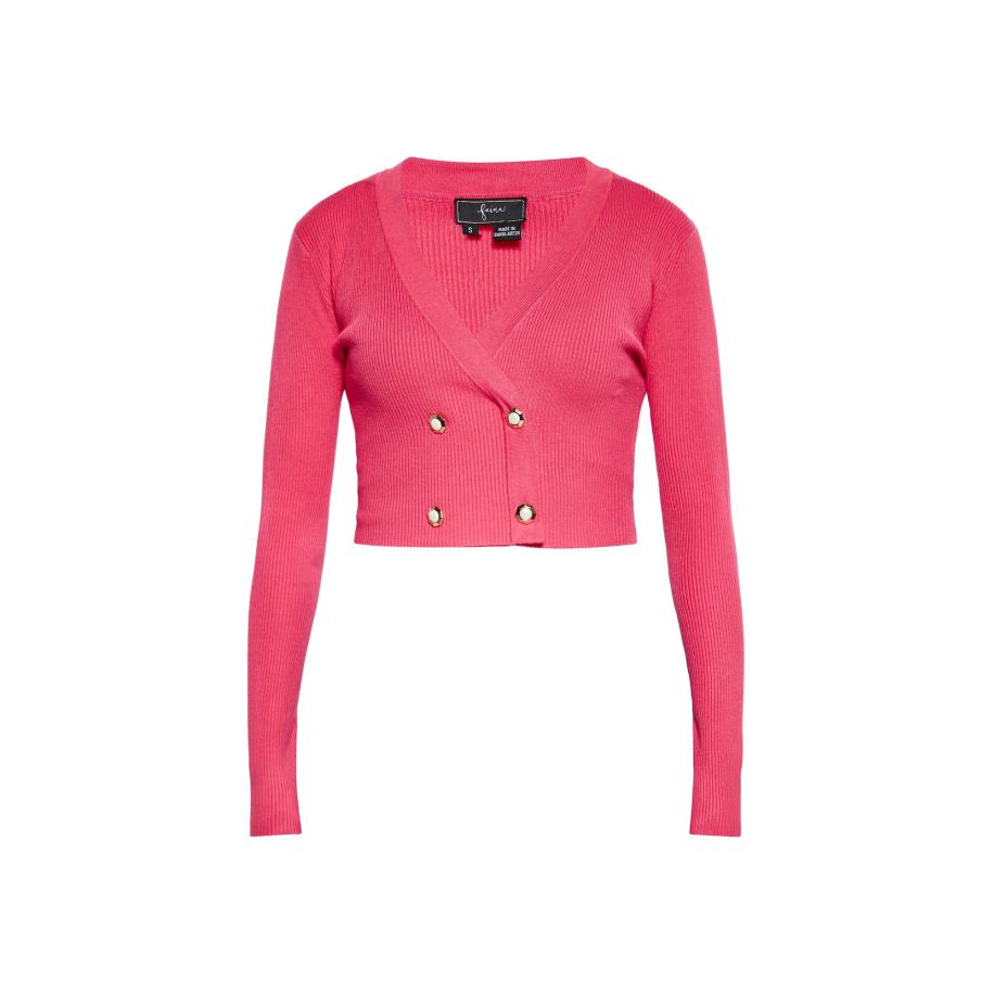 Faina faina Gebreid vest pink -