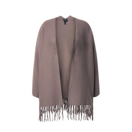 Ulla Popken Ulla Popken Gebreid vest lichtbruin