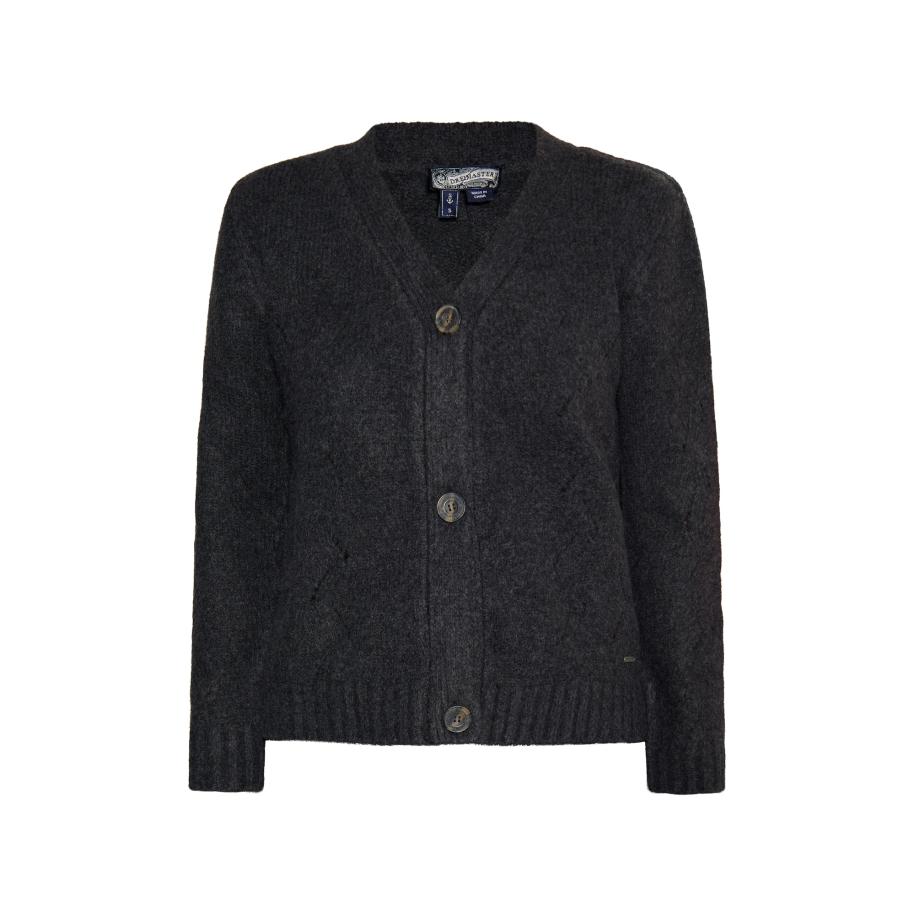 DreiMaster DreiMaster Vintage Gebreid vest antraciet -