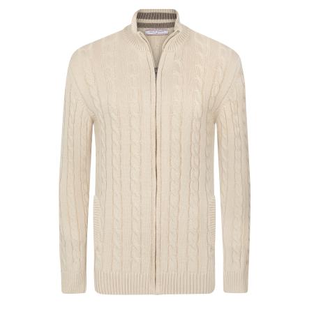 Felix Hardy Felix Hardy Gebreid vest lichtbeige