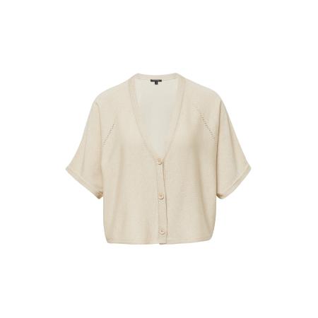 Comma COMMA Gebreid vest sand