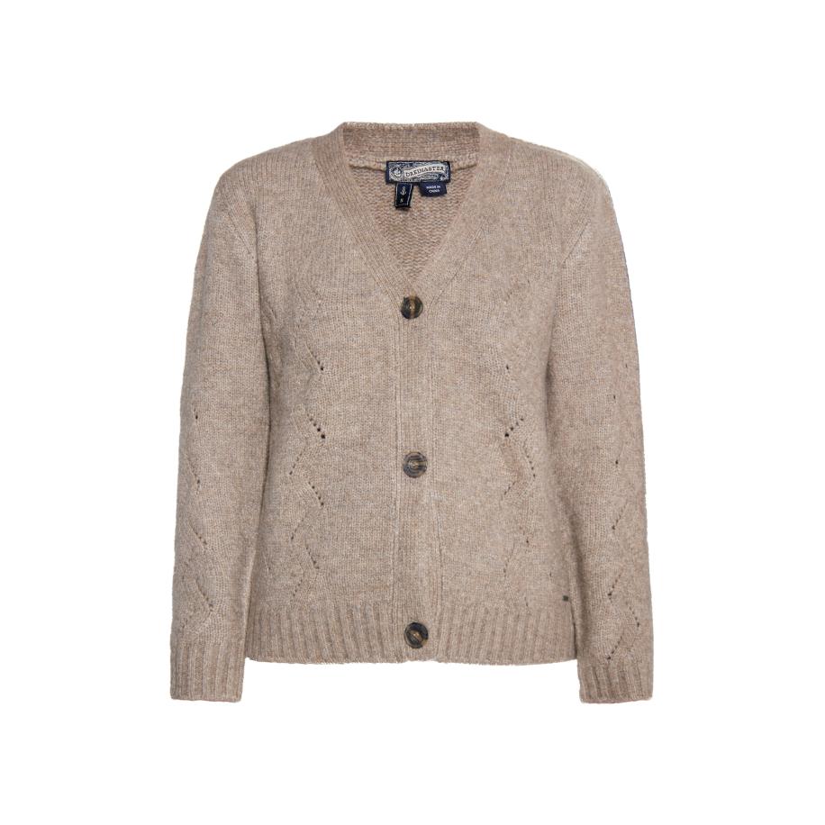 DreiMaster DreiMaster Vintage Gebreid vest lichtbruin -