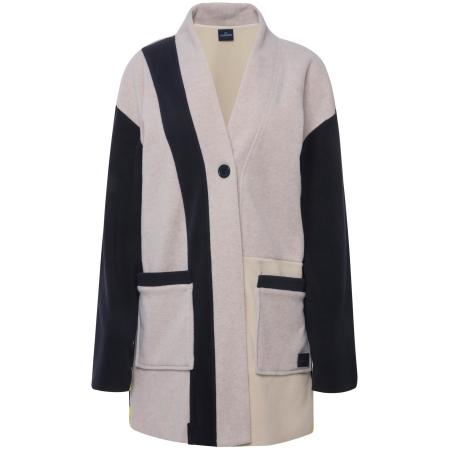 LAURASØN LAURASØN Sweatvest beige / zwart