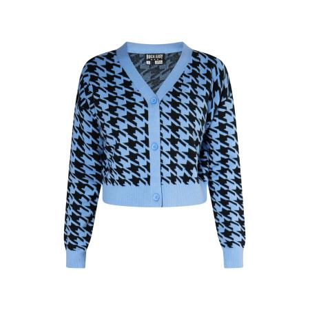 ROCKEASY ROCKEASY Gebreid vest azuur / zwart