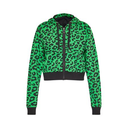 Swirly swirly Sweatvest groen / zwart