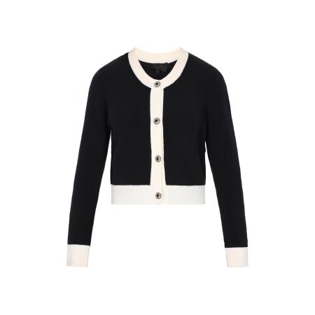 DreiMaster DreiMaster Klassik Gebreid vest Classic Look navy / wit