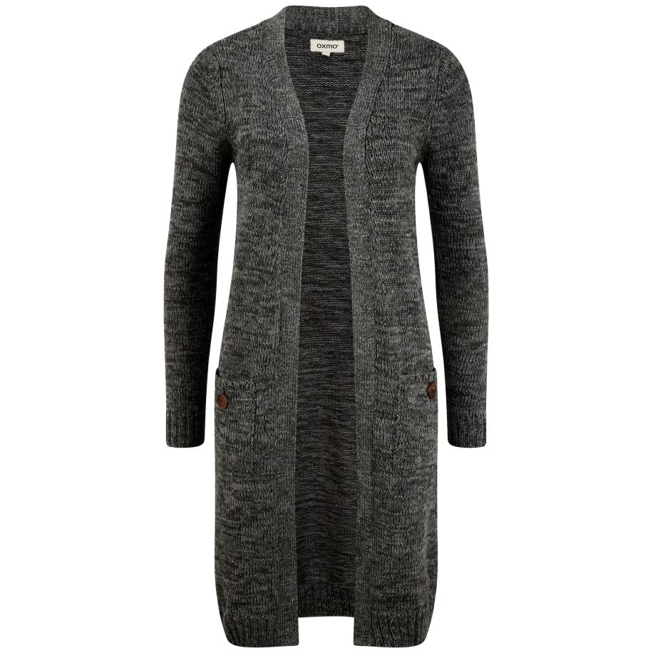 Oxmo Oxmo Gebreid vest Philetta grijs -