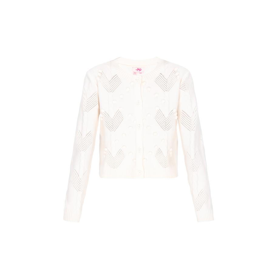 MYMO MYMO Gebreid vest offwhite -