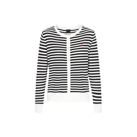 DreiMaster DreiMaster Klassik Gebreid vest Classic Look zwart / offwhite