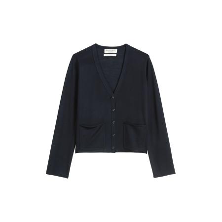 Marc O'Polo Marc OPolo Gebreid vest donkerblauw