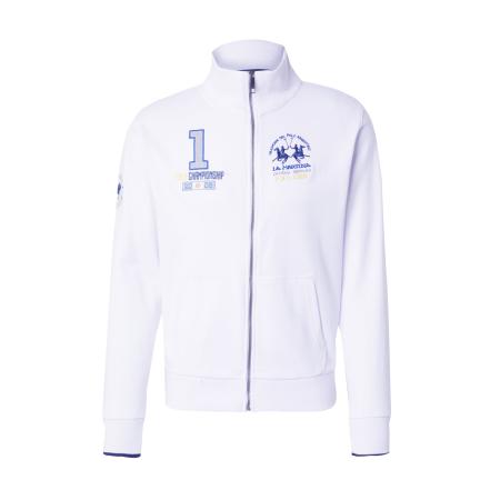 La Martina La Martina Sweatvest blauw / lichtgeel / lichtgrijs / wit