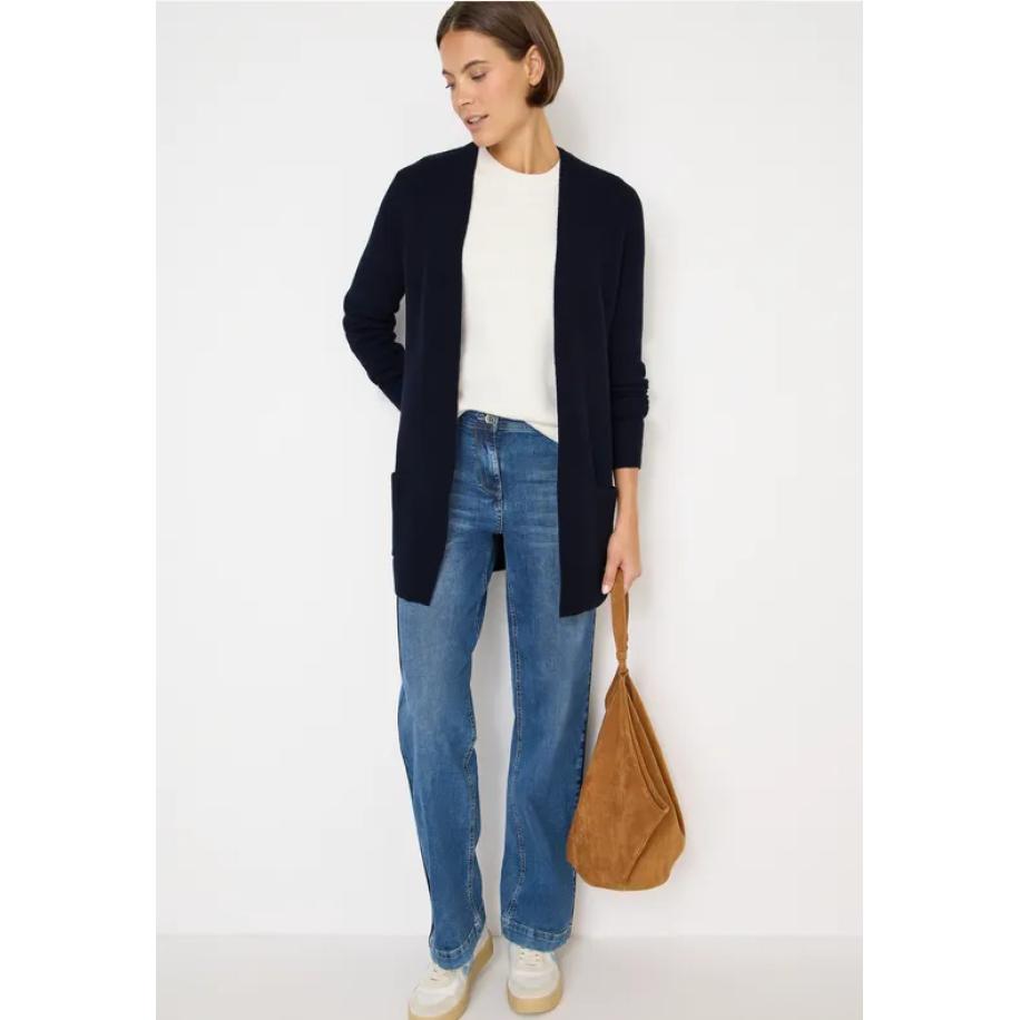 CECIL Open gestructureerd vest Blauw