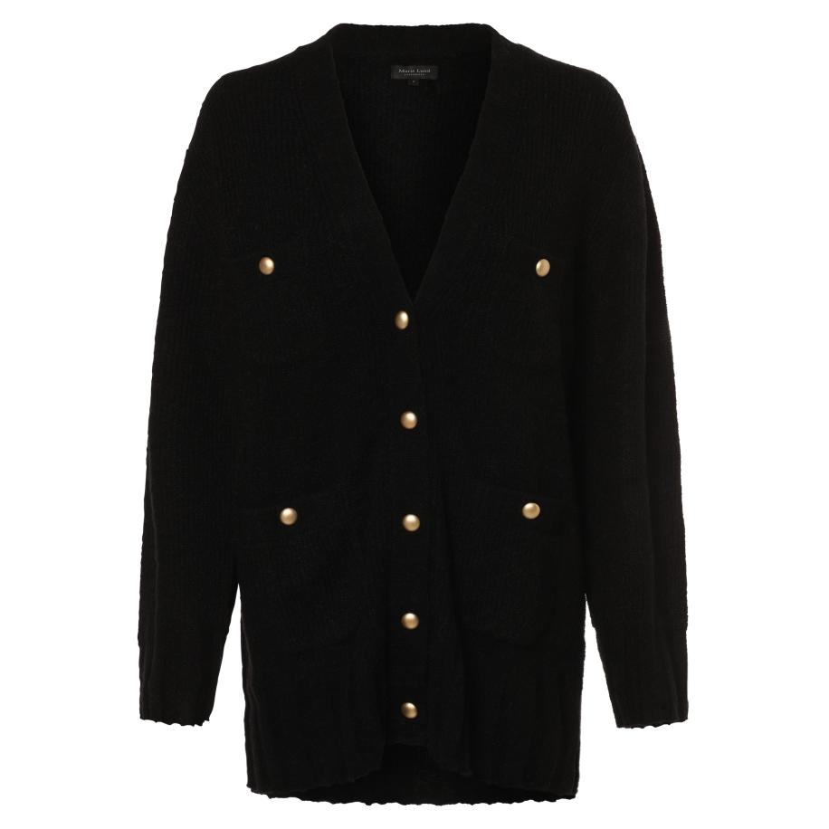 Marie Lund Marie Lund Gebreid vest zwart -