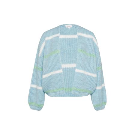 s.Oliver s.Oliver Gebreid vest lichtblauw / wit