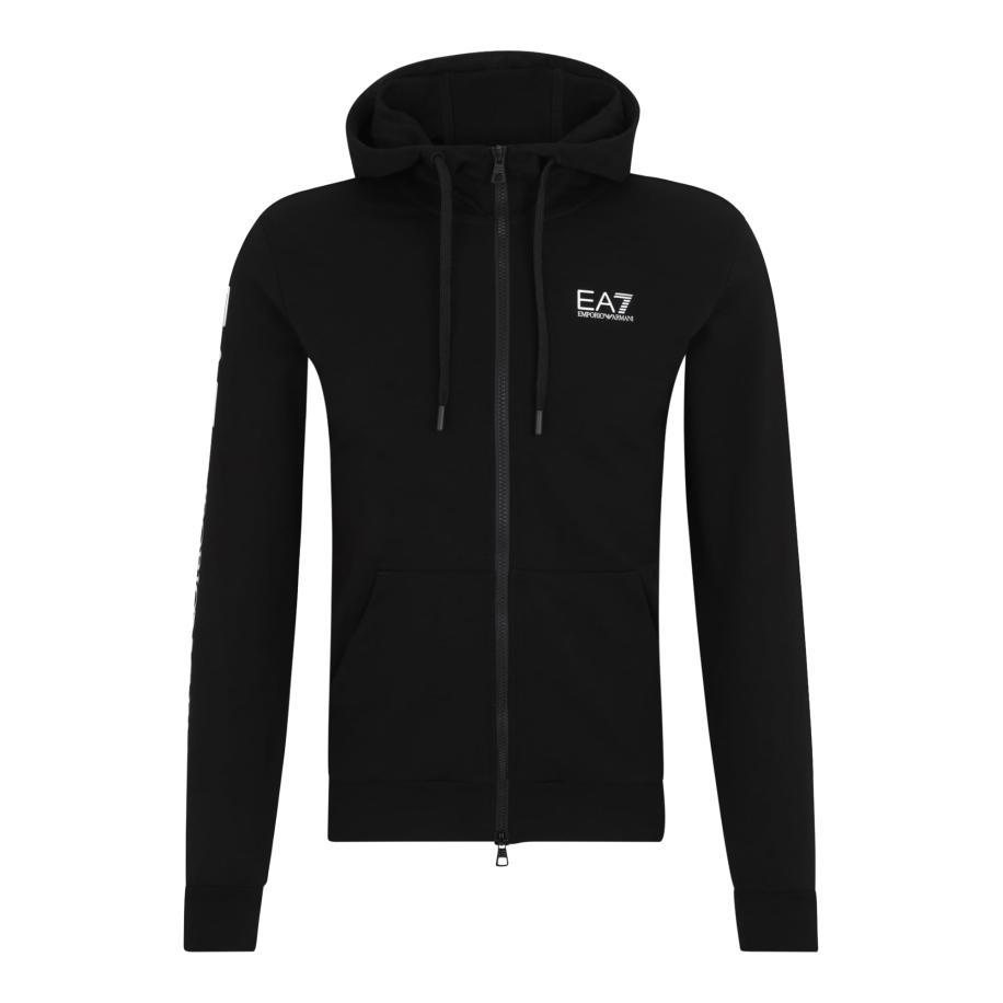 Emporio Armani EA7 Emporio Armani Sweatvest zwart / wit -