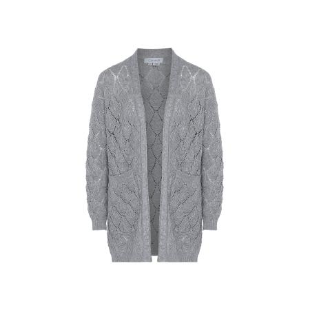 caneva caneva Gebreid vest grijs