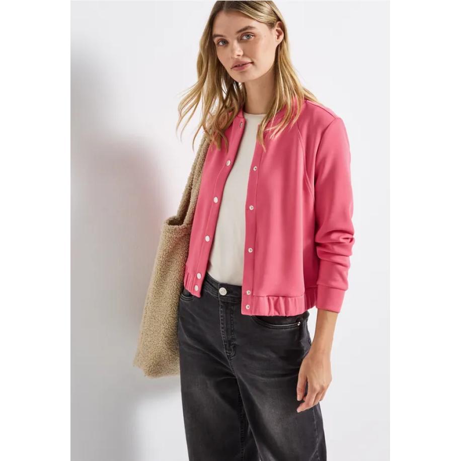 Street One Silk-Look jasje Roze