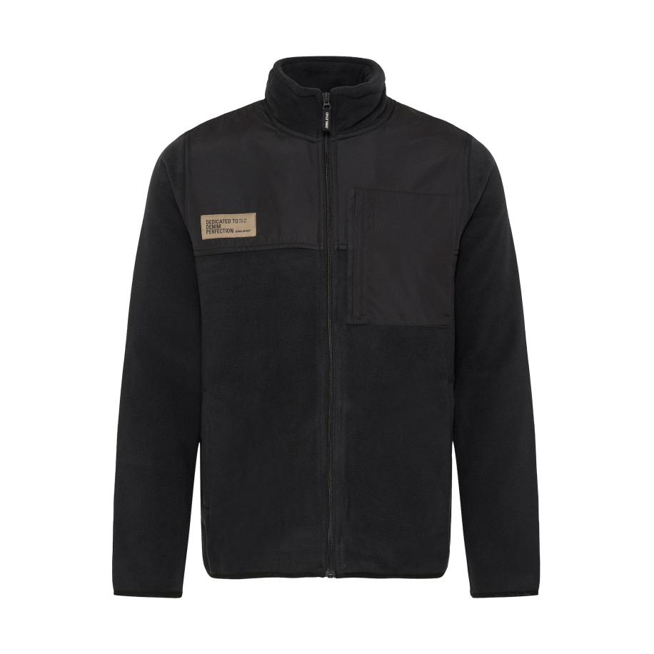Blend BLEND Fleece jas Mas beige / zwart -