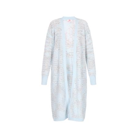 MYMO MYMO Gebreid vest blauw / oranje / rood