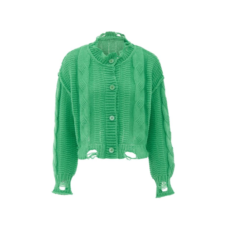 MYMO MYMO Gebreid vest grasgroen -