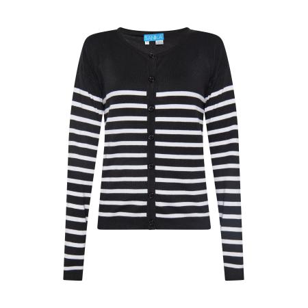 SANIKA SANIKA Gebreid vest zwart / wit
