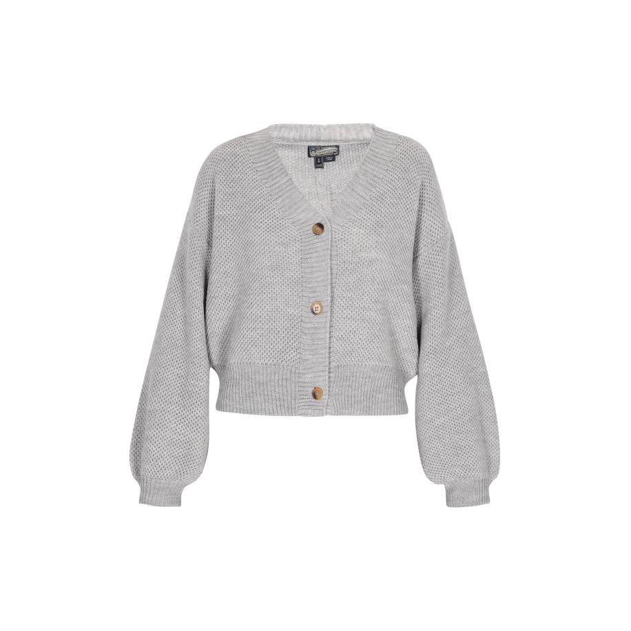 DreiMaster DreiMaster Vintage Gebreid vest grijs gemêleerd -