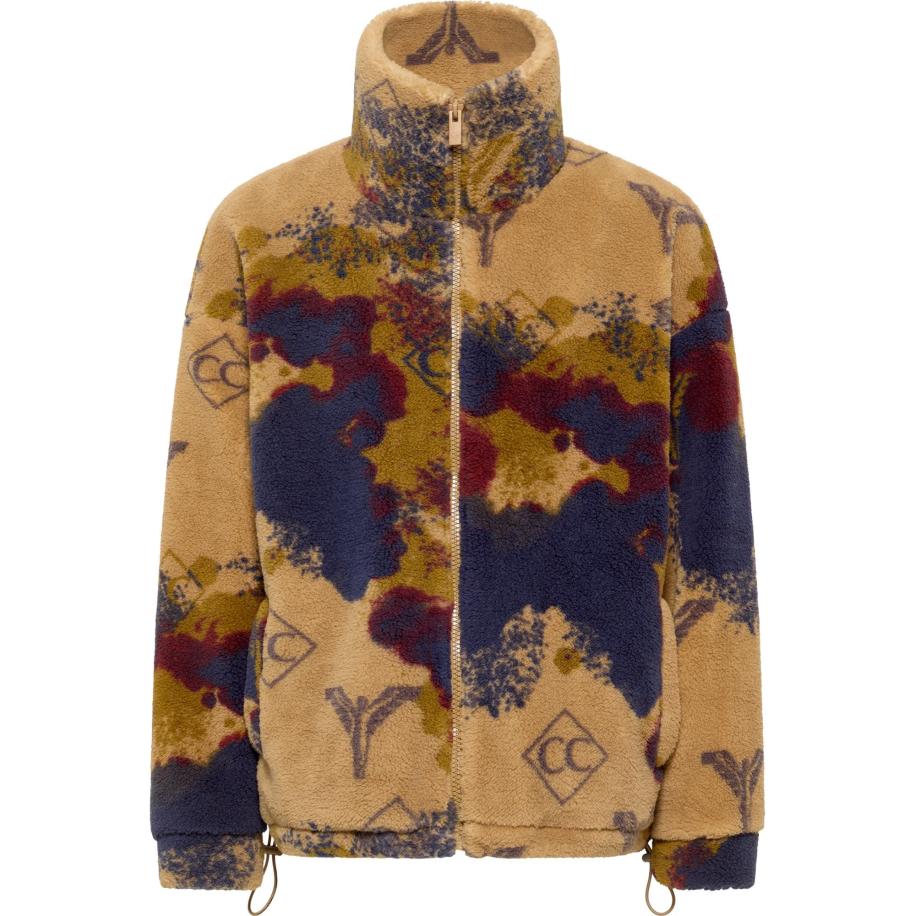 carlo colucci Carlo Colucci Sweatvest Dissertori beige / blauw / rood -