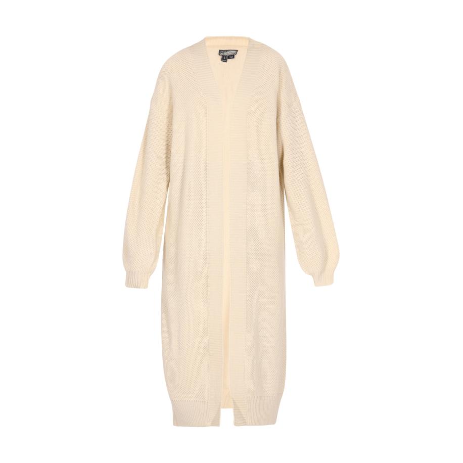 DreiMaster DreiMaster Vintage Gebreid vest crème -