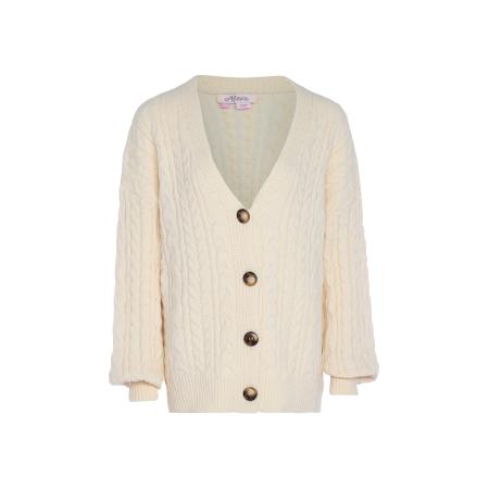 aleva aleva Gebreid vest wolwit