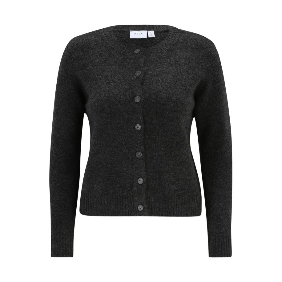 Vila Vila Petite Gebreid vest VIHEIDI donkergrijs -