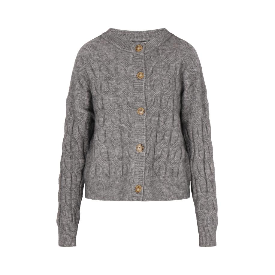 DreiMaster DreiMaster Vintage Gebreid vest grijs -