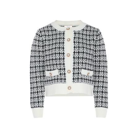 aleva aleva Gebreid vest zwart / wit