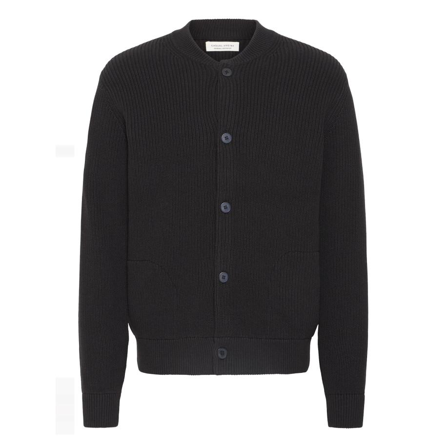 Casual Friday Casual Friday Gebreid vest CFRodhe zwart -