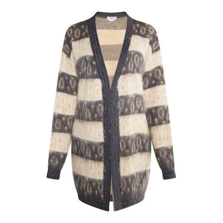 Usha usha FESTIVAL Gebreid vest beige / antraciet