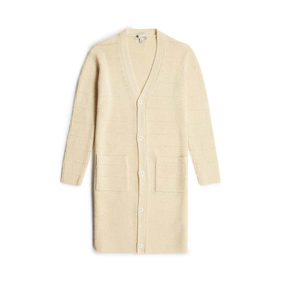 G-Star RAW G-STAR Gebreid vest Oristel lichtbeige -