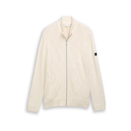 Tom Tailor TOM TAILOR Gebreid vest natuurwit