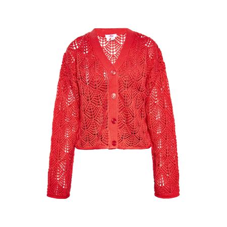 MYMO MYMO Gebreid vest rood