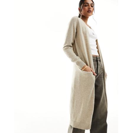 Vila Lang vest in beige-Neutraal