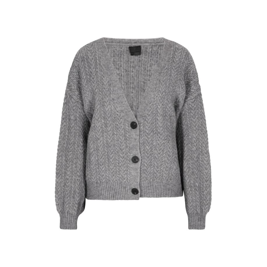 DreiMaster DreiMaster Klassik Gebreid vest grijs -