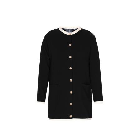 DreiMaster DreiMaster Maritim Gebreid vest zwart / wit