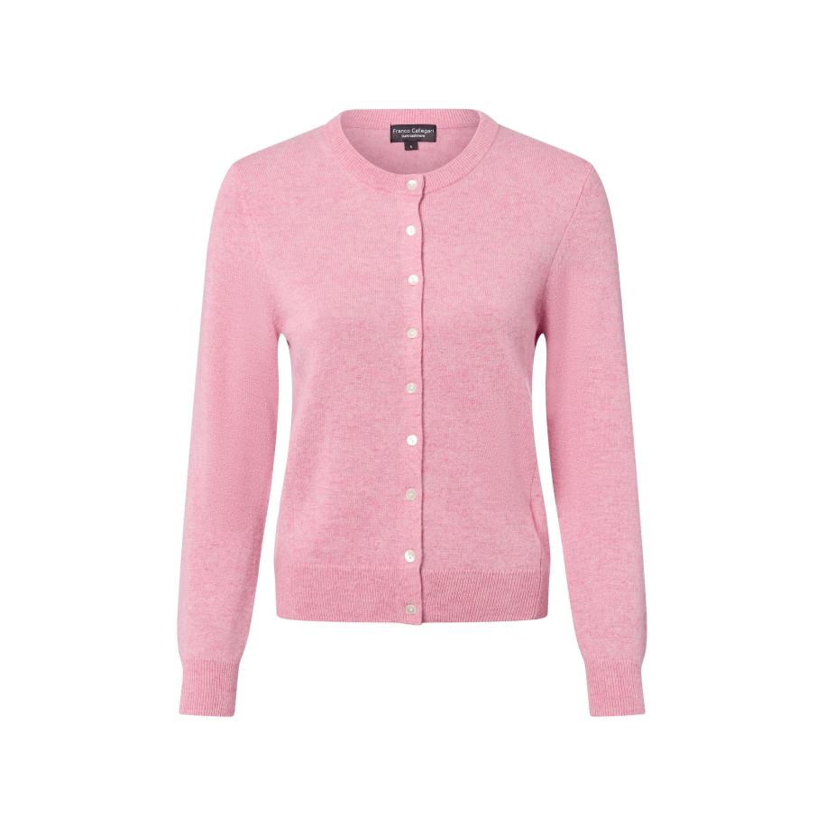 Franco Callegari Franco Callegari Gebreid vest rosa -