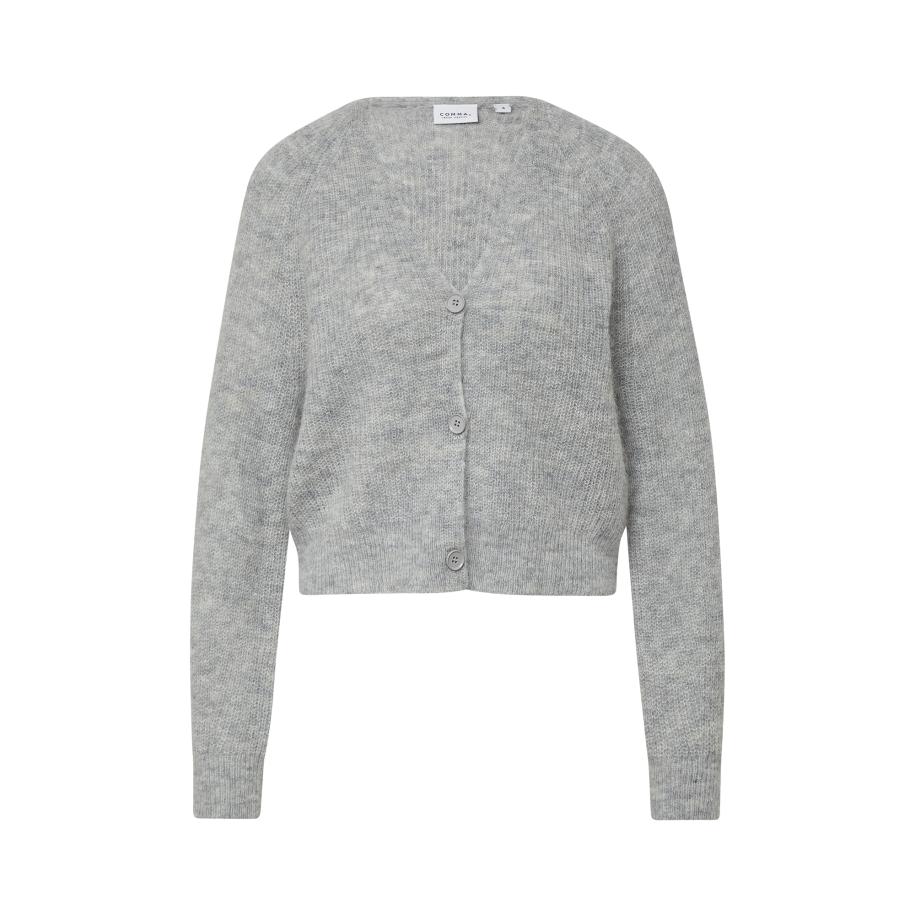 comma casual identity comma casual identity Gebreid vest grijs -