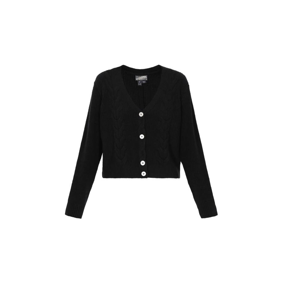 DreiMaster DreiMaster Vintage Gebreid vest zwart -