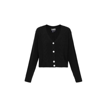 DreiMaster DreiMaster Vintage Gebreid vest zwart