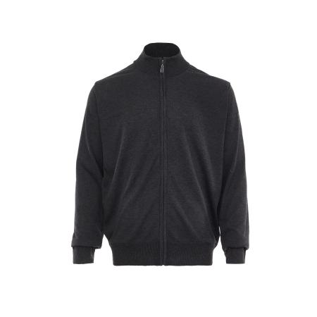 RAIDO RAIDO Gebreid vest donkergrijs