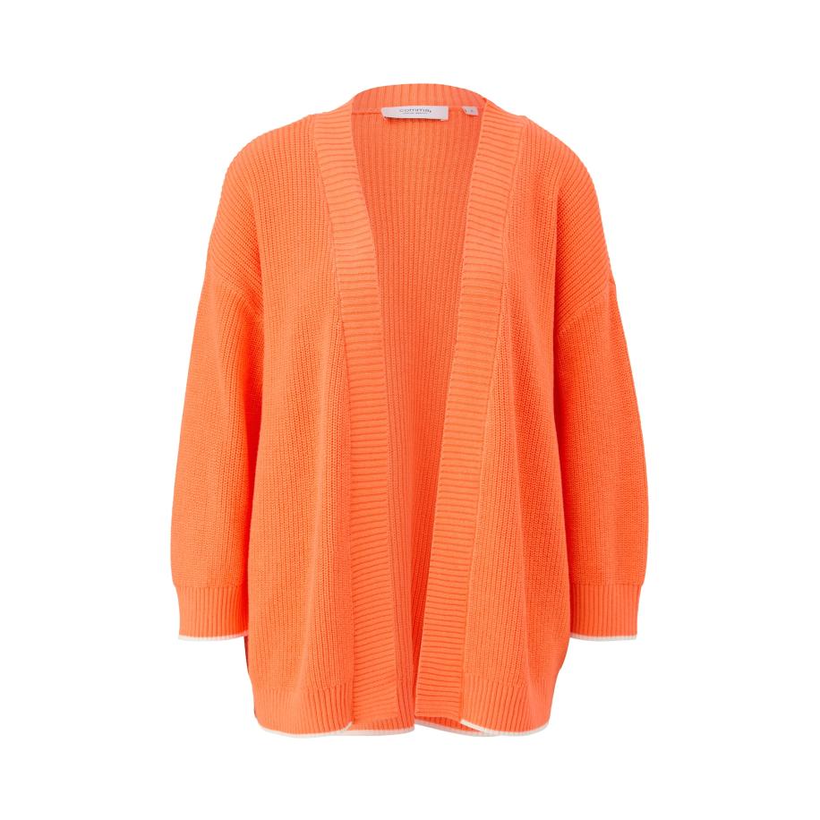 comma casual identity comma casual identity Gebreid vest oranje -
