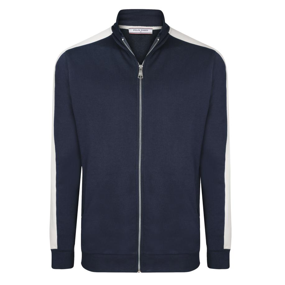 Felix Hardy Felix Hardy Sweatvest navy / wit -