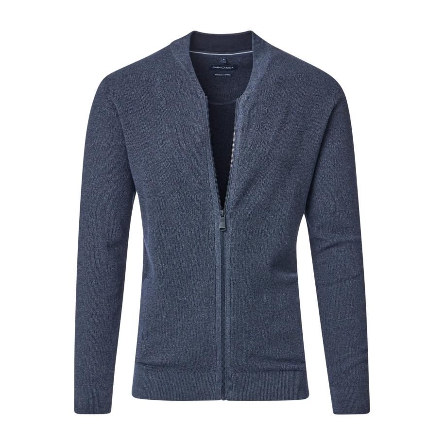 Casa Moda Vest blauw, Motief Blauw