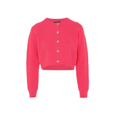 aleva aleva Gebreid vest pink